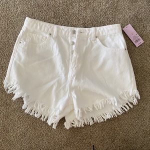 Wild Fable x Target White Denim Short Size 8 NWT